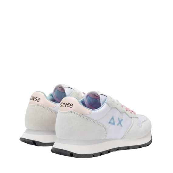 Sneakers Sun68 Z35201 in camoscio bianco