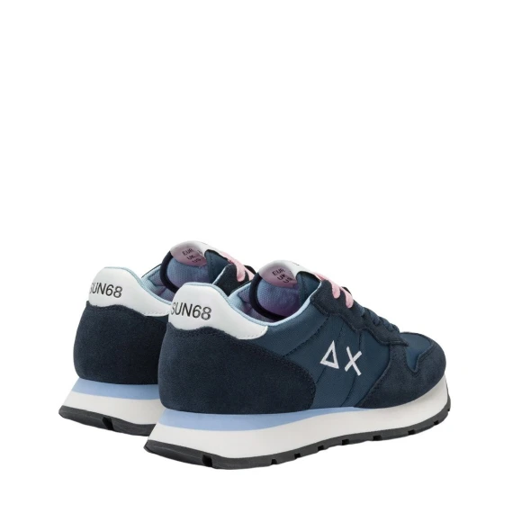 Sneakers Sun68 Z35201 in camoscio blu