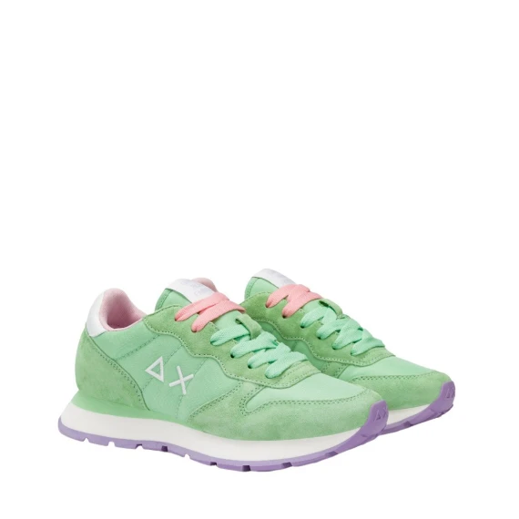 Sneakers Sun68 Z35201 in camoscio verde