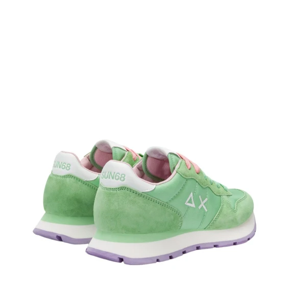 Sneakers Sun68 Z35201 in camoscio verde