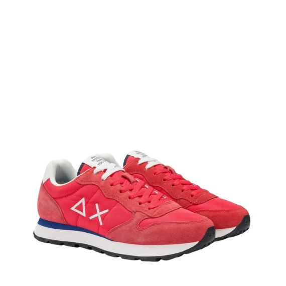 Sneakers Sun68 Z35101 in camoscio rosso