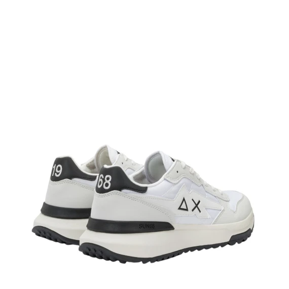 Sneakers Sun68 Z35120 in pelle bianco