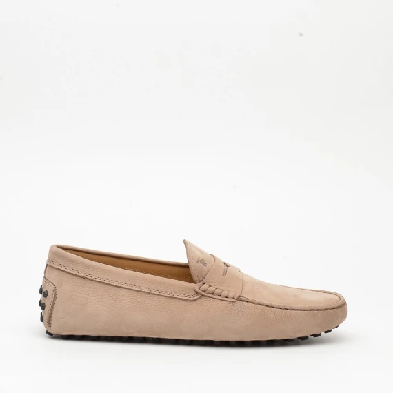 Mocassino Gommino Tod's in nabuk beige