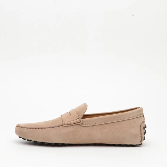 Mocassino Gommino Tod's in nabuk beige