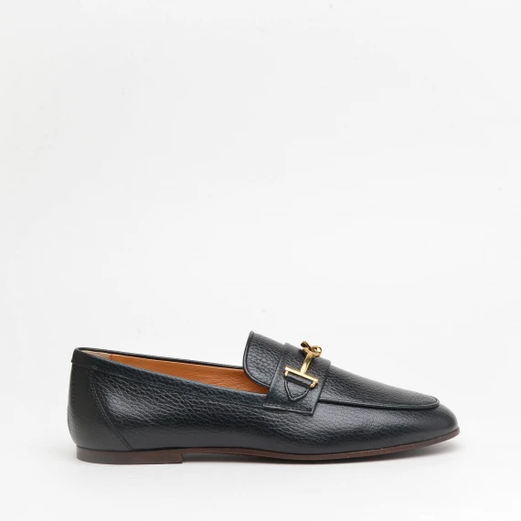 Mocassino Tod's in pelle martellata nera