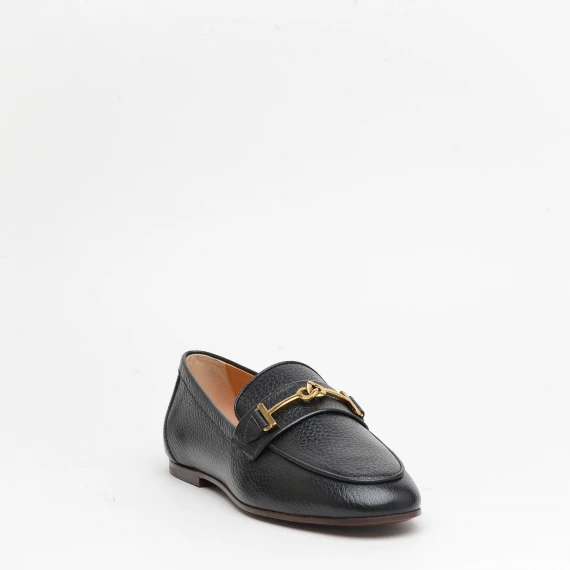 Mocassino Tod's in pelle martellata nera