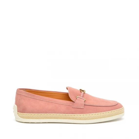 Mocassino Tod's  in camoscio rosa