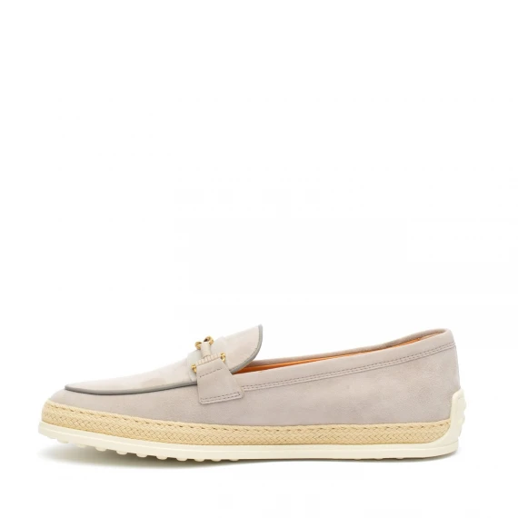 Mocassino Tod's  in camoscio grigio