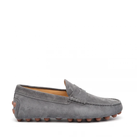 Mocassino Gommino Tod's in camoscio grigio