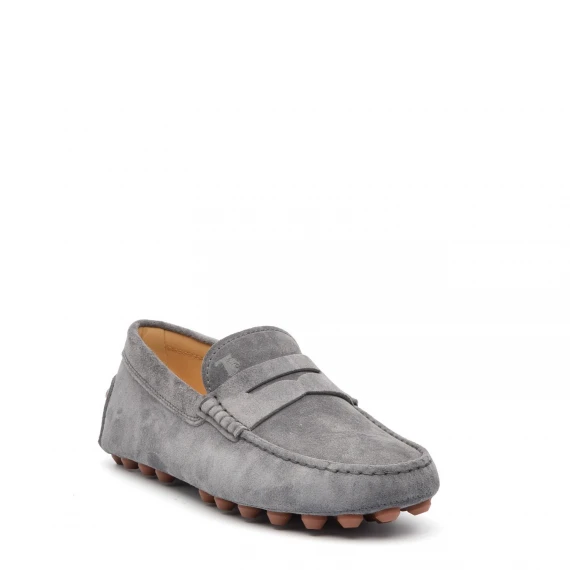 Mocassino Gommino Tod's in camoscio grigio