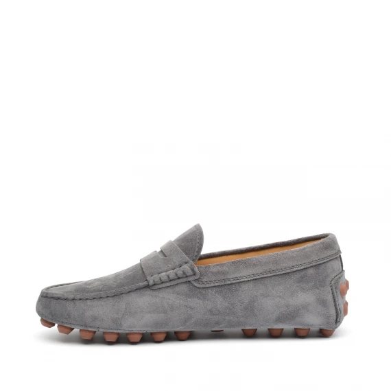 Mocassino Gommino Tod's in camoscio grigio