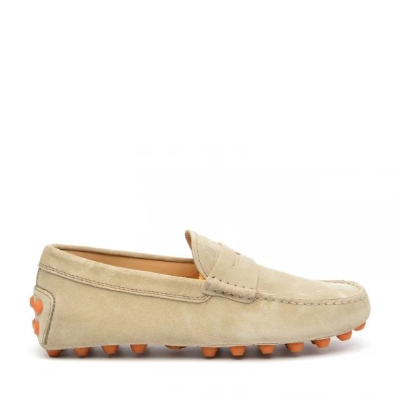 Mocassino Gommino Tod's in camoscio grigio