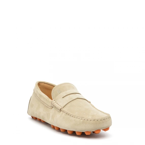 Mocassino Gommino Tod's in camoscio grigio