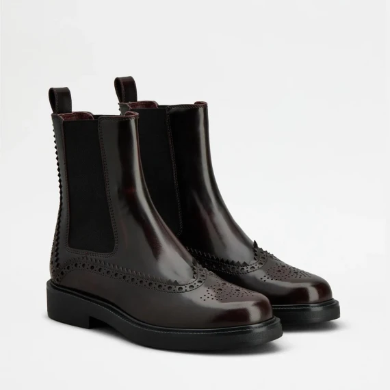 StivalettoTod's in pelle bordeaux