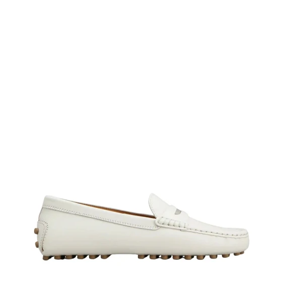 Mocassino gommino Tod's  in pelle bianco