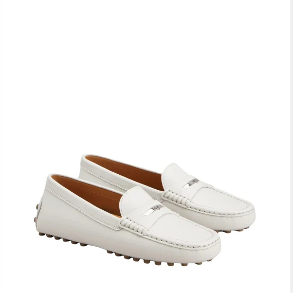 Mocassino gommino Tod's  in pelle bianco