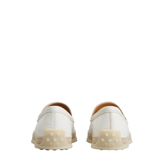 Mocassino pantofola Tod's  in pelle bianco