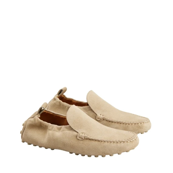Mocassino gommino Tod's  in camoscio beige