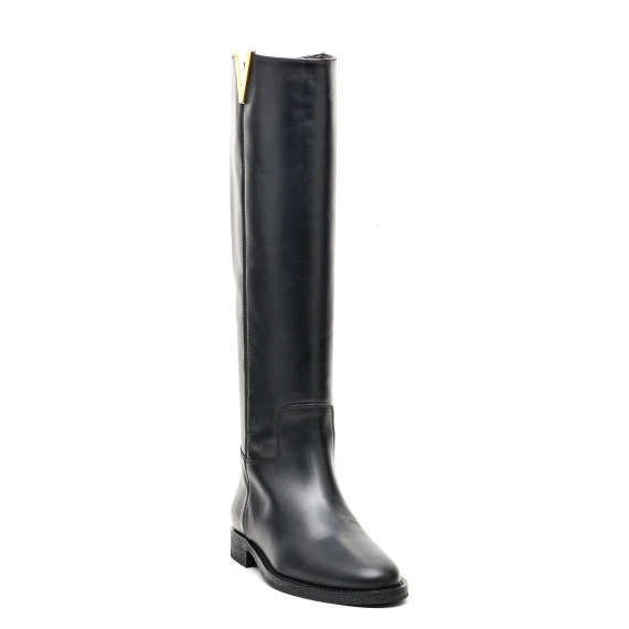 Stivale Via Roma 15 3808 in pelle nero