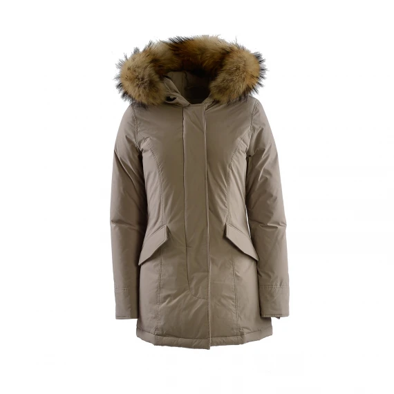 Parka Woolrich 0652 in tessuto tecnico grigio