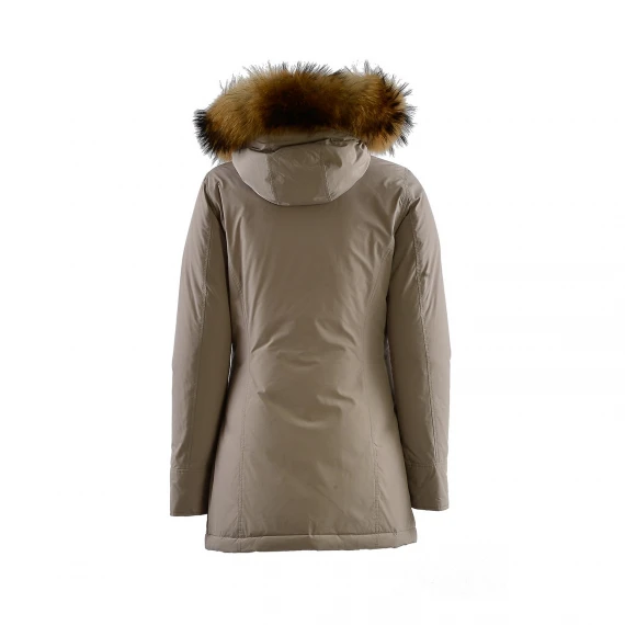 Parka Woolrich 0652 in tessuto tecnico grigio