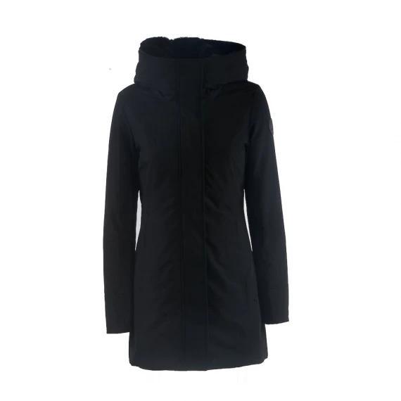 Parka Woolrich 0724 in tessuto Ramar nero