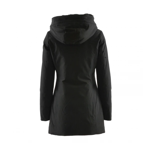 Parka Woolrich 0724 in tessuto Ramar nero
