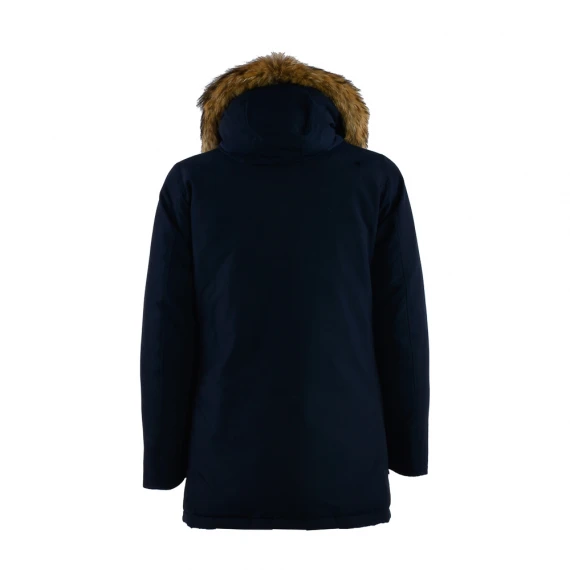 Parka in tessuto idrorepellente blu