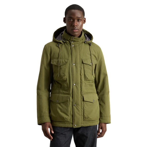 Parka Woolrich 0944 in tessuto verde