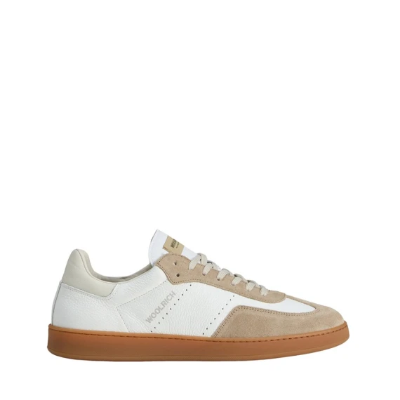 Sneakers Woolrich 2140 in pelle bianco