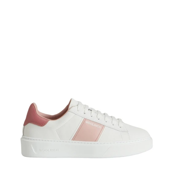 Sneakers Woolrich 2320 in pelle bianco