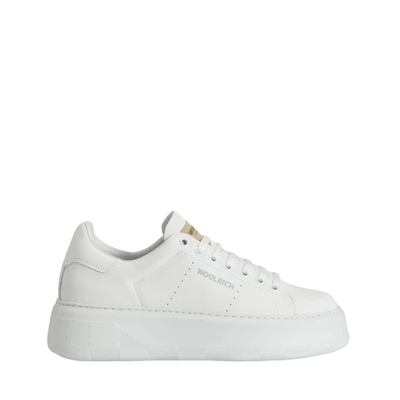 Sneakers Woolrich 2340 in pelle bianco