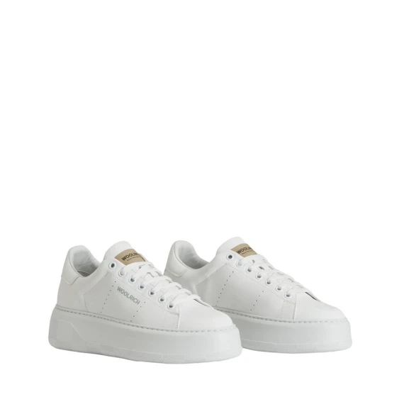 Sneakers Woolrich 2340 in pelle bianco