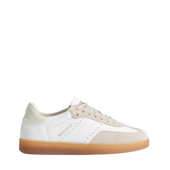 Sneakers Woolrich 2420 in pelle bianco
