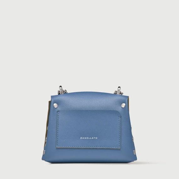 Postina Zanellato AMAR SUPERBABY in pelle azzurro
